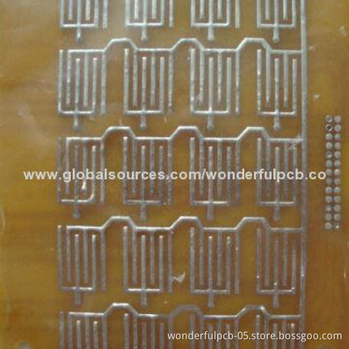 1-layer 142.23 x 132.1mm Single-sided PCB with 1.6mm Board Thickness and Immersion Finish